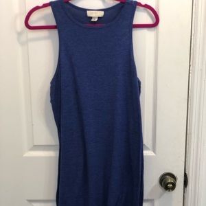 Navy Blue Body Con Midi Dress